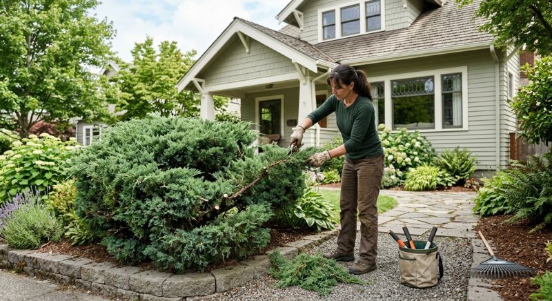 Forsythia Pruning in Rockwall, TX
